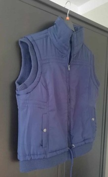 ВОЗМОЖНОСТЬ !!!! ТЕМНО-СИНИЙ ТЕПЛЫЙ ЖИЛЕТ 42/44 КАК НОВЫЙ