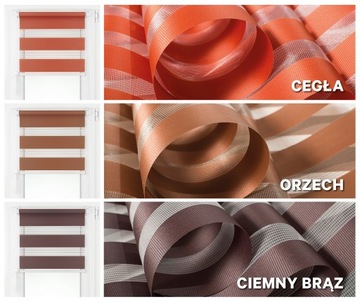 Rolety DZIEŃ NOC 66x220 bezinwazyjna roleta balkonowa NA WYMIAR