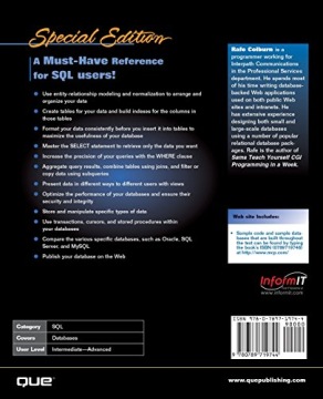 Колберн, Специальное издание Рэйфа с использованием SQL: Специальное издание (Специальное издание U)
