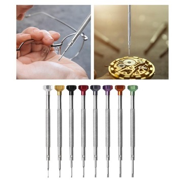 8 Sztuk Zegarmistrzów Śrubokręty Narzędzia Do Naprawy Płaska Głowa Zegarmistrzów Narzędzia
