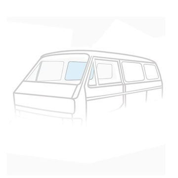 SKLO (OKNO) DVEŘE POSUVNÝCH BEZBAREVNÁ VW TRANSPORTER T25 T3 POHOVKA 1984-92
