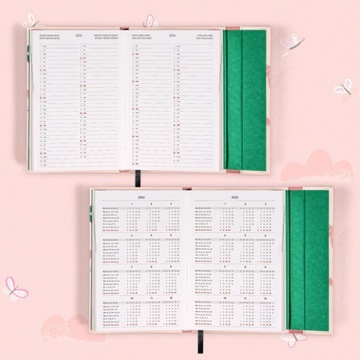 КАРМАННЫЙ КАЛЕНДАРЬ НА 2024 ГОДА А6 УЖИН С ЗАКРЫТЫМ БЛОКНОТОМ