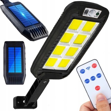 LAMPA SOLARNA ULICZNA LATARNIA 240 COB PILOT