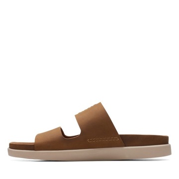 Klapki męskie Clarks Sunder Coast brązowe 39.5