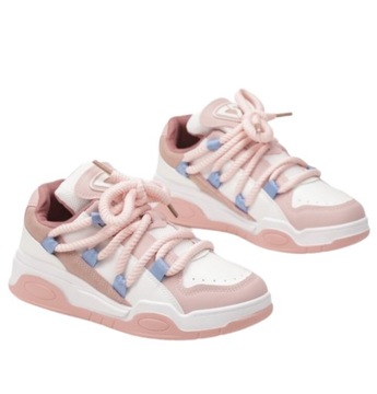 Damskie Buty Sneakersy Sportowe Adidasy Seastar na Platformie Różowe r. 40