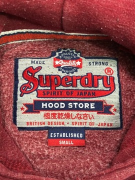 SUPERDRY r. S Bluza Z Kapturem Męska Hoodie Logo