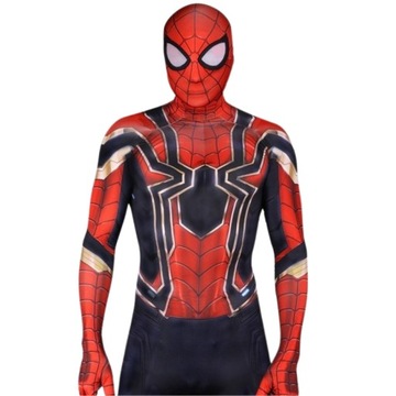 STRÓJ KOSTIUM PRZEBRANIE IRON SPIDER PAJĄK COSPLAY SKIN MĘSKI 176/182