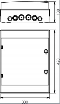 ЩИТ НАКЛОННЫЙ ГЕРМЕТИЧНЫЙ RH-24 2х12 IP65