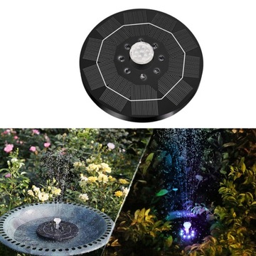 ЦВЕТНОЙ СОЛНЕЧНЫЙ ФОНТАН 8 СВЕТОДИОДОВ С АККУМУЛЯТОРОМ ЕМКОСТЬЮ 1500 МАЧ