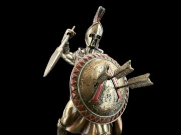 Статуэтка Скульптуры статуэтки Леонидас - король Спарты Веронезе Wu78107a4