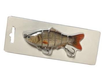 ПРИМАНКА, ВОБЛЕР, тонущая, СЛОМАННАЯ, 6 сегментов, ЩУКА