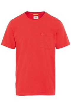 Duży T-shirt Czerwony z Kieszonką Camel Active