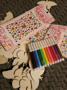 Деревянные бабочки 24 шт. Набор бабочек своими руками для украшения дома.