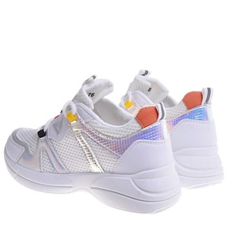 buty sportowe DAMSKIE SNEAKERSY Białe 10685 40