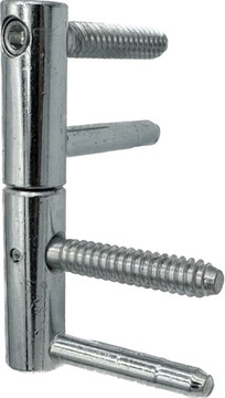 Zawias wkręcany regulowany 3D OTLAV EXACTA 14mm galw. na biało (kpl)