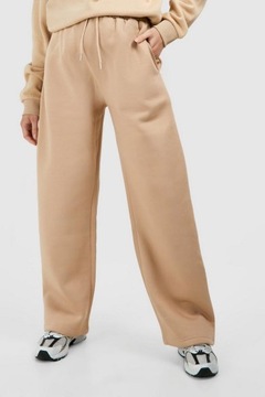 БРЮКИ STATUS SMOOTH MTERNITY BOOHOO 38 БЕЖЕВЫЕ ПРЯМЫЕ СПОРТИВНЫЕ, ВЫСОКИЕ