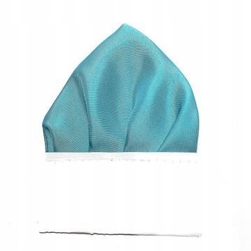 TURKUSOWA POSZETKA WYPUSTKA CHUSTECZKA KIESZONKI