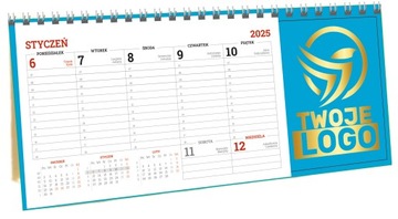 НАСТОЛЬНЫЙ КАЛЕНДАРЬ Pyramid 2025 Планировщик логотипов с ПРИНТОМ - 50 шт.