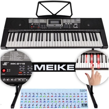 ZESTAW Pianino + Statyw pod Keyboard ZAAWANSOWANE Funkcje USB Midi Sustain
