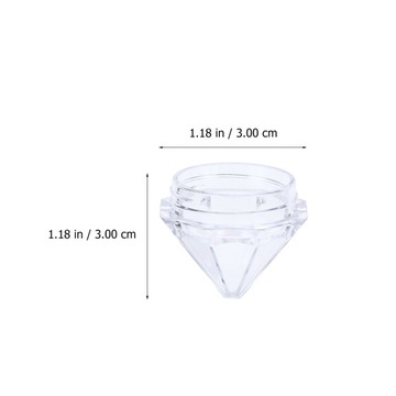 АЛМАЗНАЯ БАНКА ДЛЯ ОБРАЗЦОВ, ПРОЗРАЧНАЯ КОРОБКА, 30 ШТ.