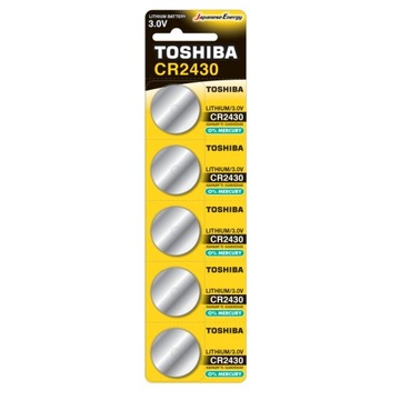 5 x bateria litowa TOSHIBA CR 2430