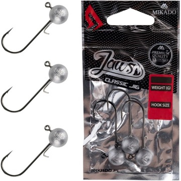 Główka jigowa Mikado Jaws Classic Jig 6/0 10g 3szt Rozmiar: 6/0