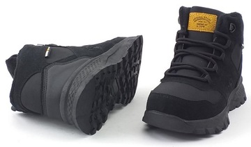 ТЕПЛЫЕ зимние туфли для мальчика TRAPERS, темные AMERICAN CLUB, размер 34