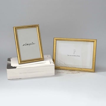 Деревянная фоторамка Золотая Классика 15х21