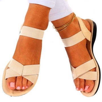 ЖЕНСКИЕ СПОРТИВНЫЕ САНДАЛИИ С ФОРМОВАННОЙ ПЛОСКОЙ РЕЗИНОЙ