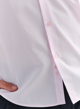 Bawełniana koszula męska różowa Slim Fit Basic PAKO LORENTE 40/188-194