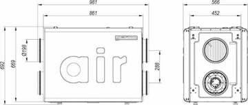 Рекуператор Defro DRO 350 H