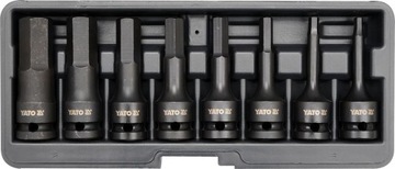 UDAROWE KLUCZE TRZPIENIOWE HEX 5-19mm 1/2'' YATO YT-1066