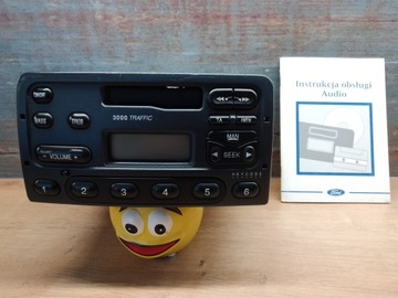 FORD 3000 TRAFFIC radio samochodowe fabryczne z KOD em Instrukcja SPRAWNE