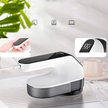 МИНИ-ТРЕЗОЧНАЯ МАШИНА ДЛЯ СВИТЕРОВ, ОБИВКИ + 6 ЛЕЗВИЙ, 2000 мАч USB-C