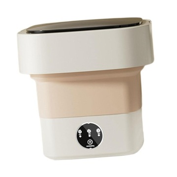 Mini składana pralka z wysuwaną lekką pralką 6,5 l, biała