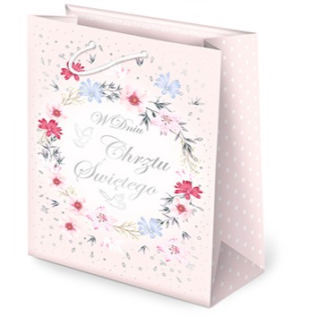 TORBA NA PREZENT DLA DZIECKA CHRZEST ŚWIĘTY 22,5x31,5x10,8 format A4 1szt