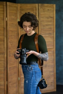 РЕГУЛЯТОР ДЛЯ ФОТОГРАФИИ, НАТУРАЛЬНАЯ КОЖА, 2 КАМЕРЫ