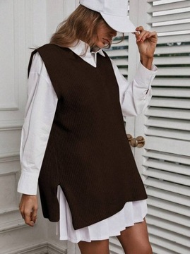SHEIN Frenchy Solid Kamizelka bez bluzki M