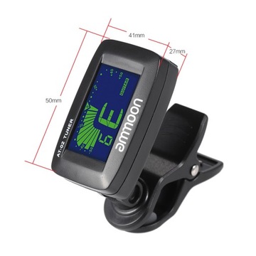 Электрический тюнер ammoon AT-02, три цвета на клипсе