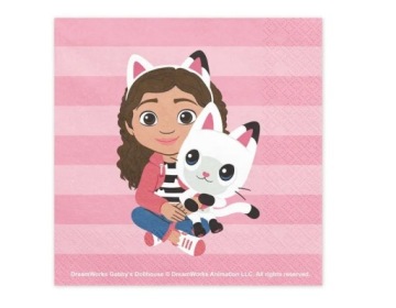 PartyDeco серветки ляльковий будиночок GABI 33x33 20 шт. SP33-111