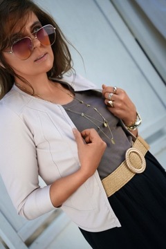 КУРТКА RAMONES ИЗ ЭКО КОЖИ БЕЛАЯ M