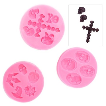 3SZT HALLOWEEN CANDY MOLDS CHOCOLATE MOLDS GHOST