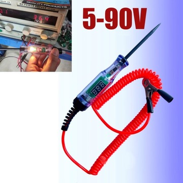 Tester Napięcia Prądu Próbnik Probówka 6v 12v 24v 48v 90v