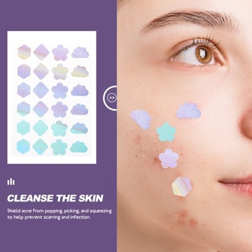 Красочные наклейки от прыщей