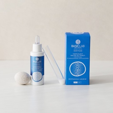 BasicLab Nawilżający emu-żel do twarzy z 4% ektoiną 30 ml