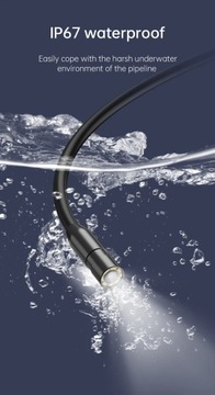 Промышленная эндоскопическая камера INSKAM 1080P 4,3-дюймовая IPS-камера