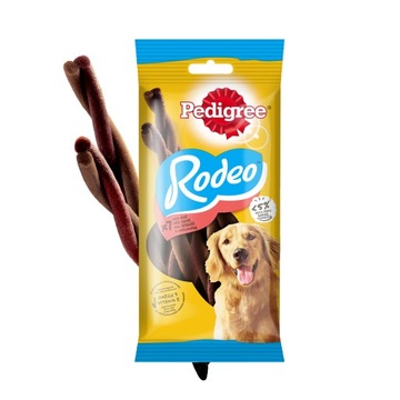 PEDIGREE Rodeo przysmaki dla psa z wołowiną 123 g