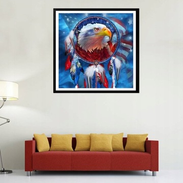 Алмазная картина американского флага и узора орла