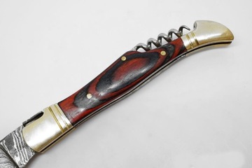 TK nóż składany scyzoryk damast damasceńskiej na wzór Laguiole