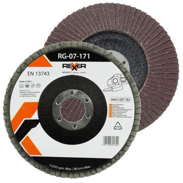 TARCZA ŚCIERNA LAMELKA LISTKOWA K80 125 MM